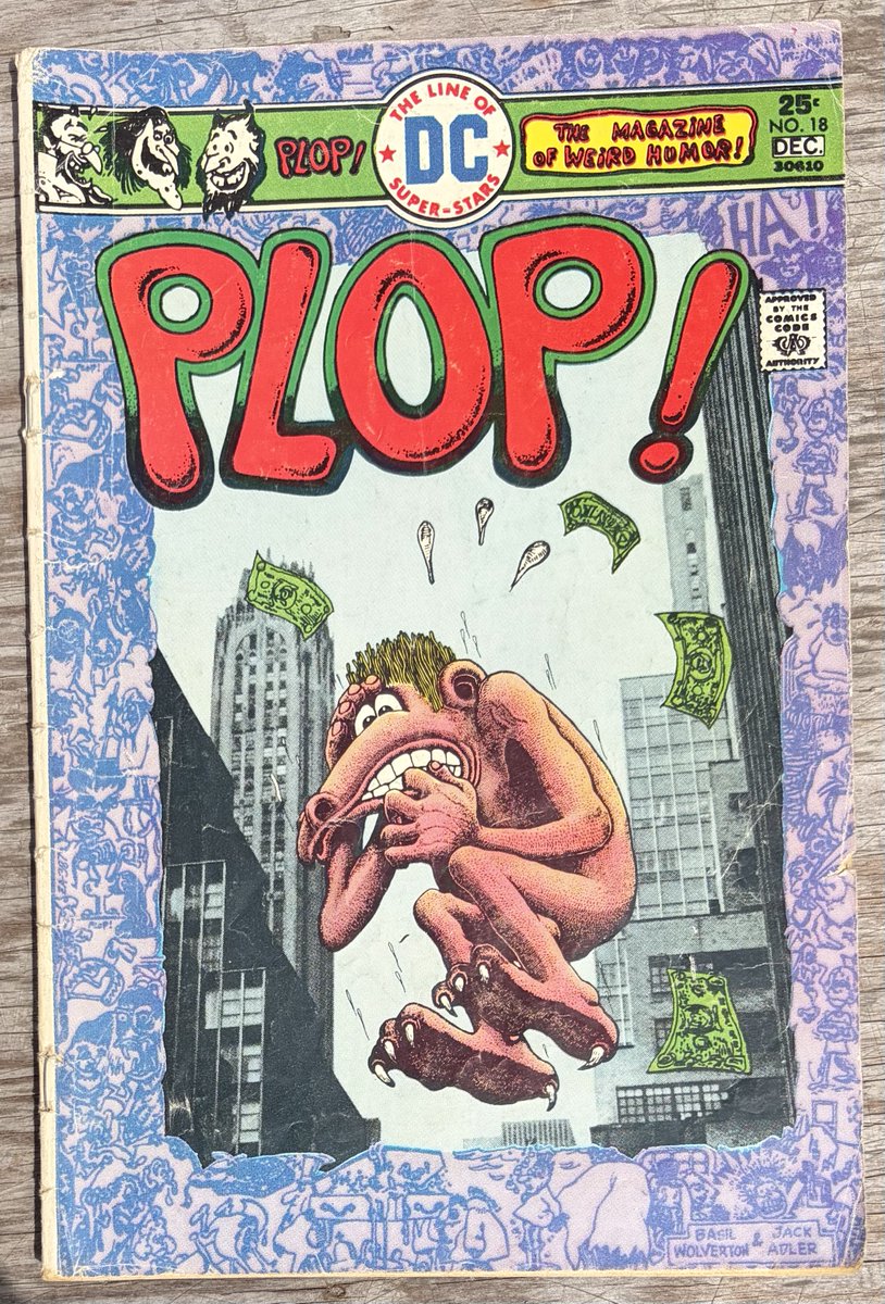 bkmunn's tweet photo. My wife bought me this comic on the weekend. Top 10 U.S. comic book cover of 1975? #BasilWolverton #wolvertoons https://t.co/mWvAp5IWjz