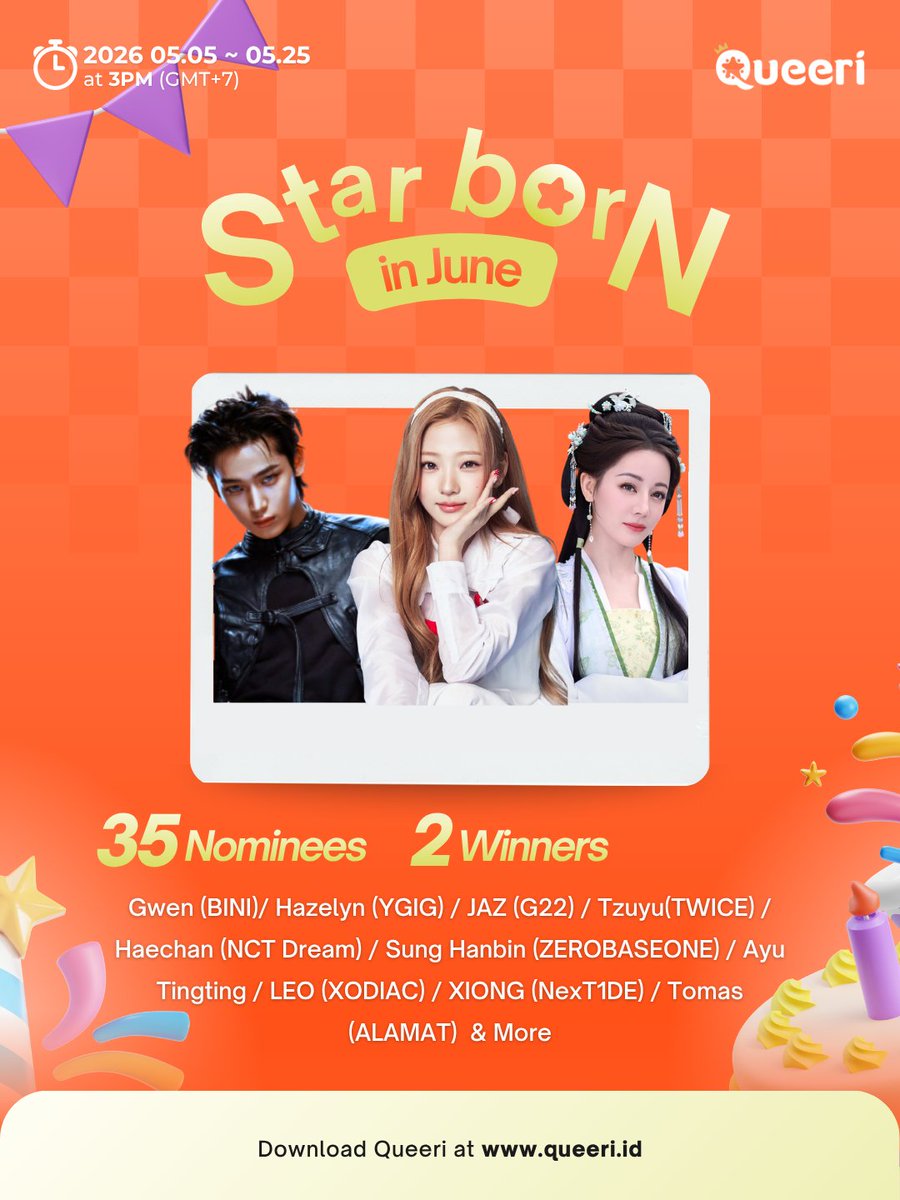 [📢] STARTING TODAY 🎉 Star Born in June 🥳 🏆 35 Nominees 2 Winners 🗓 5/5 ...