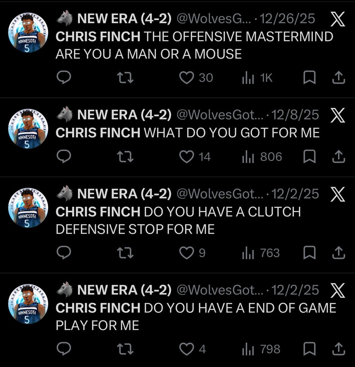 🐺 NEW ERA (4-2) tweet media
