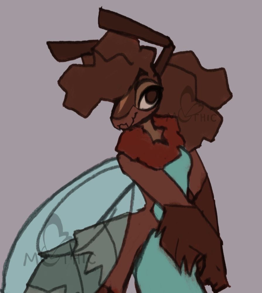 MothicDaze's tweet image. New bug gal! Giving a try at designing a bee insectoid while still very stylized. Her name is Joey Bloomingflor 

#characterdesign #anthro #insectoid #doodle