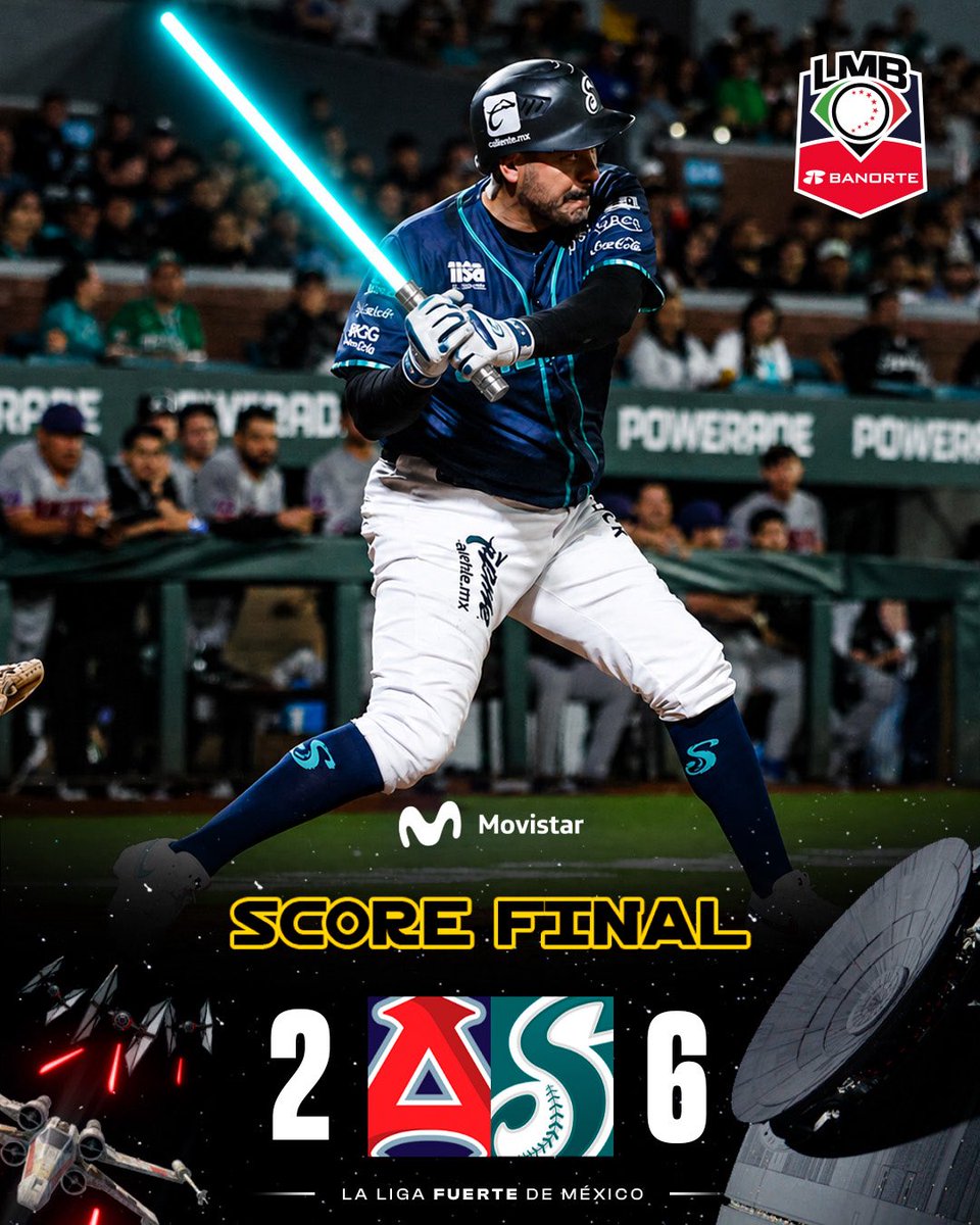 LMBBanorte's tweet image. ¡Victoria galáctica! 🌌

Saraperos de Saltillo 🐉 derrota a Acereros de Monclova ⚙️ con ofensiva oportuna para quedarse con el primero ☝🏼🔥

Presentado por @MovistarMX 📲

#LaLigaFuerteDeMéxico 💪🏼🇲🇽⚾️