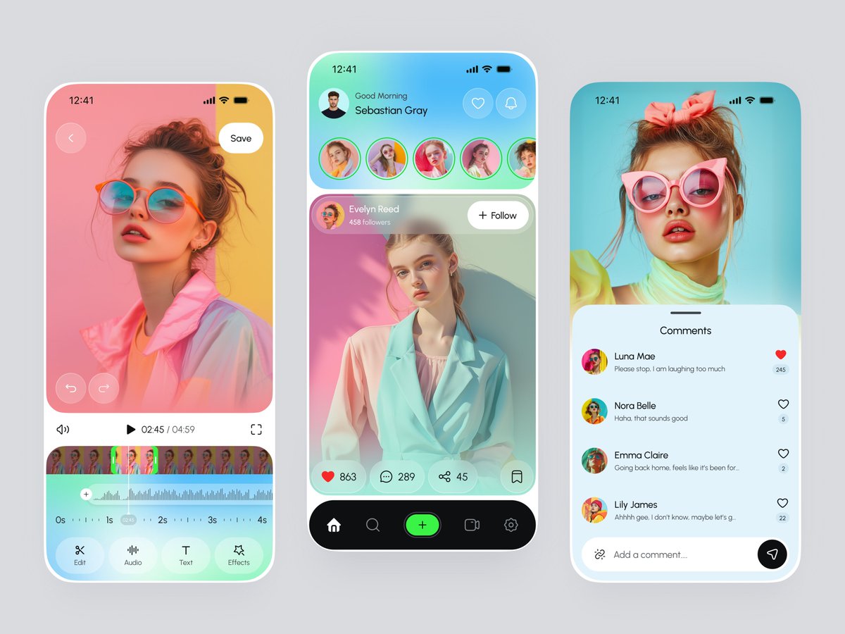 UiuxYeasin's tweet image. Video Editing App UI/UX Design

#videoeditor #mobileapp #uiux #uidesign #mobile #appdesign #socialapp #socialmediastrategy #photoediting
