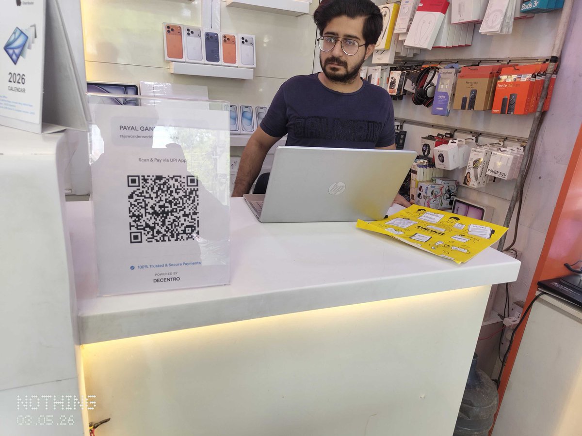 LedgerAndLatte's tweet photo. I didn't expect our first offline QR merchant we'd go live with to be in Palwal. My birthplace. A place I left years ago, chasing something I couldn't quite name then.

A shopkeeper there now accepts payments through a static QR powered by the payments infrastructure we built at @DecentroTech. Quietly. Without fanfare. The way real infrastructure works — invisible, but always there.

That's the thing about being in the rails business. We rarely get to see the end consumer. We're the silent backbone, unsexy, but very essential. Most of the time, the merchant is designing & owning the checkout screen, and that's exactly how it should be.

But this one felt different.
Not because it's big. It's one merchant, one QR code, one small town.

But because India's merchant landscape is vast and beautifully diverse, millions of small shops, street vendors, local businesses — each one a node in an economy that doesn't need a single winner. It needs infrastructure that lets everyone win.

This is that. A full circle moment I didn't plan, in a place that shaped me before I knew what I was being shaped for.

If you know merchants or players — in any city, at any stage — who are looking to add payment partners, I'd love an intro. We're building for all of Indian payments. One product at a time. 

#fintech #Infrastructure #India #build #Products #Team #Future #UPI #Payments