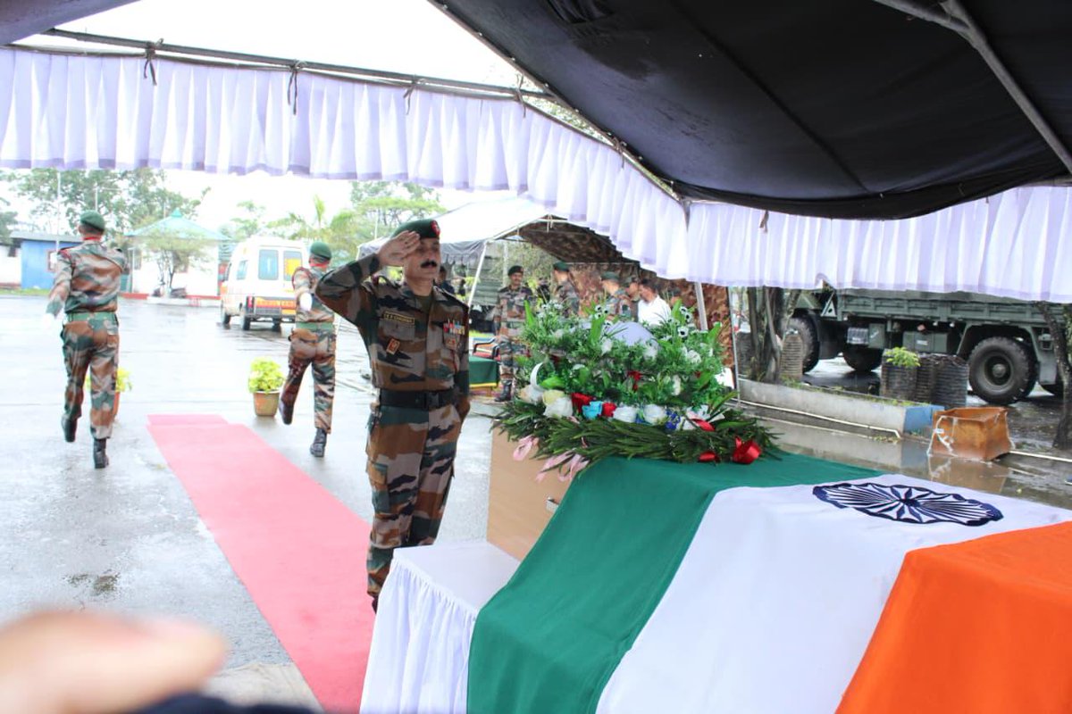 official_dgar's tweet image. SALUTING SACRIFICE: HAV RAJENDER SINGH PANWAL HONOURED WITH FULL MILITARY HONOURS
#AssamRifles held a solemn wreath-laying ceremony at Imphal Airport on 03 May 2026 to honour the supreme sacrifice of Havildar Rajender Singh Panwal of 43 Assam Rifles. The ceremony was attended by