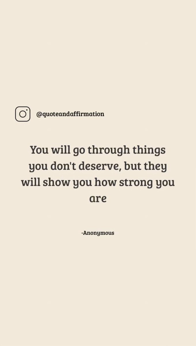 AndDaily47325's tweet image. "You will go through things you don't deserve, but they will show you how strong you are."
-Anonymous

Some pain is unfair. Your strength is not.

🔖 #resilience #healing #strength