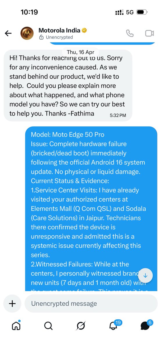 vjnaruka73's tweet photo. @motorolaindia No Reply received From @motorolaindia https://t.co/C8WzzOl4qf