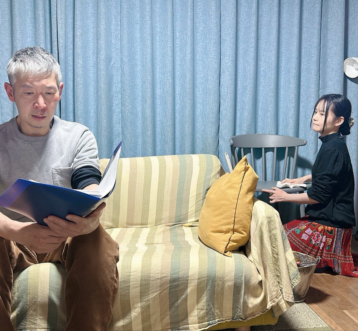 お稽古も佳境！
来週から集中稽古週間です‼️
あと約2週間で幕が開きます✨️
お話も素敵😍舞台装置も素敵😍
リライトした新しいパートも素敵😍

下北沢でお待ちしております🎩

「最後のブラッディマリー」
応援のしも募集中です🎀
oshi-noshi.com/item/cupid-mag…

 #座キューピー
 #最後のブラッディマリー