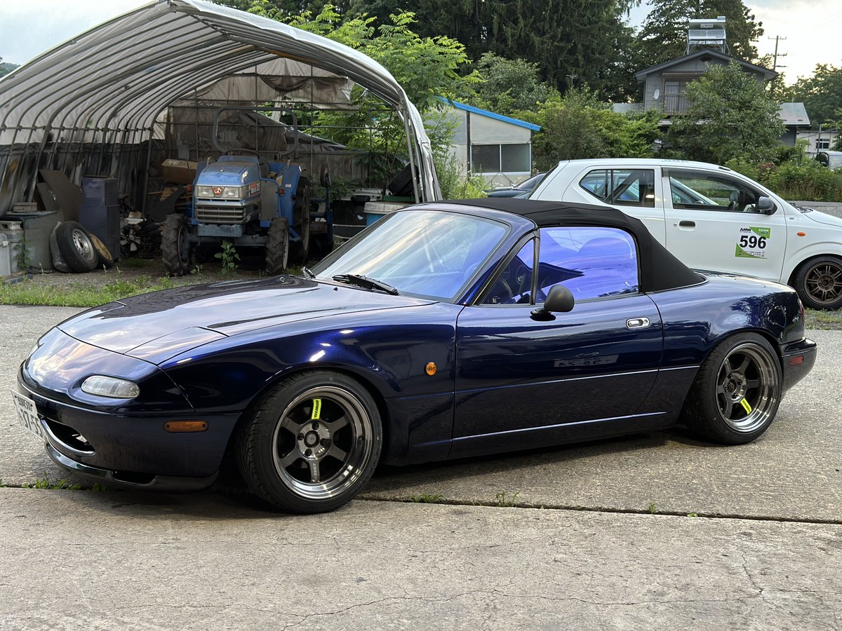 RMW_moyashi's tweet photo. 弊社デモカーNA6CE Miata 売りに出そうと思います。
乗る機会減っちゃったのと、今年台湾で結婚式挙げるのでその費用の補填に。

1990年式
現在車検切れ
富士N1仕様エンジン
LINK ECU制御
NB6速
JF SPEED L.S.D
NDエアコンキット
ボディスポット増し
フルバケZETAⅣ二脚
RAVISHダンパー
フジツボマニ
RAVISHデュアルマフラー
TE37V SL 

300万くらいで考えてます
その他質問や興味あります方、ご連絡お待ちしております。