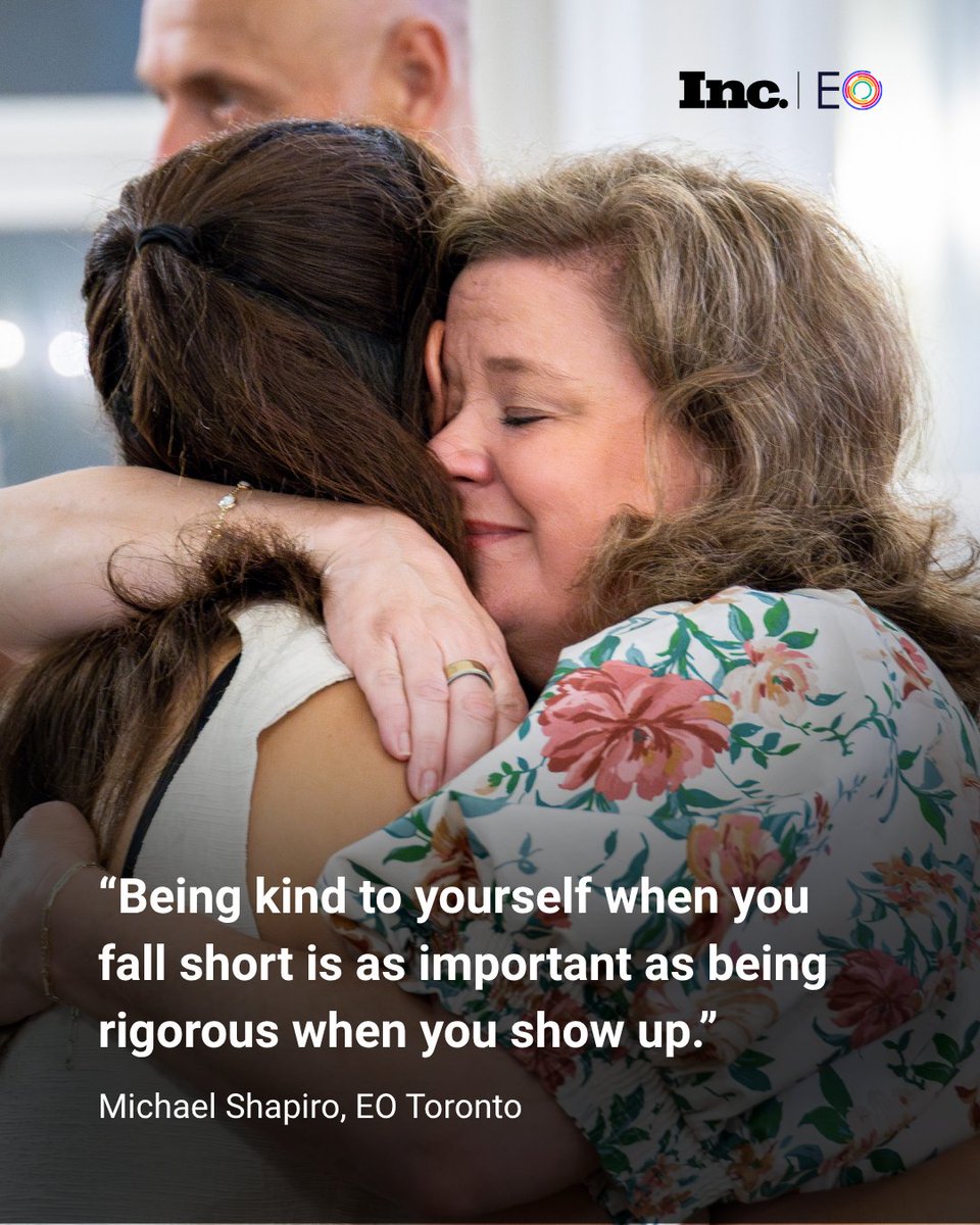 EntrepreneurOrg's tweet image. When you stumble, treat yourself like you would treat a friend. 

Michael Sapiro explained why high achievers never feel enough and shared the importance of small, consistent efforts.

Read it on Inc.: inc.com/entrepreneurs-…

#EO #EOxInc