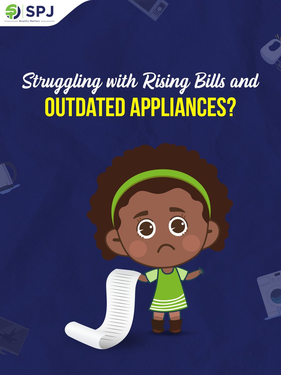 SPJElectronics's tweet image. Don’t let outdated tech hold your home back
Upgrade your home, switch to SPJ, and feel the difference! ✨

Our appliances are engineered for maximum efficiency without compromising on performance.

Shop the SPJ range today!

#SPJQuality #HomeAppliances #QualityMatters #SmartHome