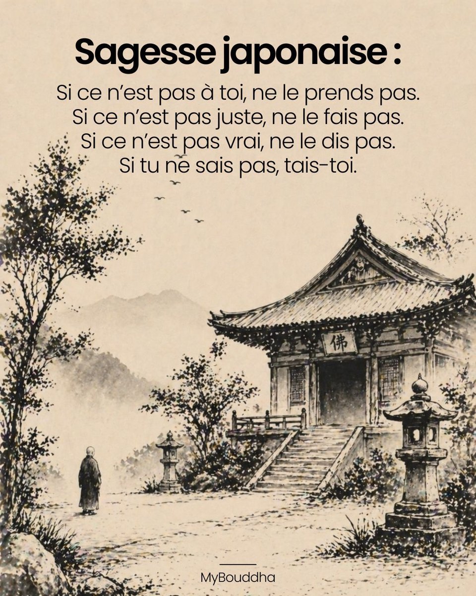 MyBouddha's tweet image. Sagesse Japonaise 🎌 

#citation