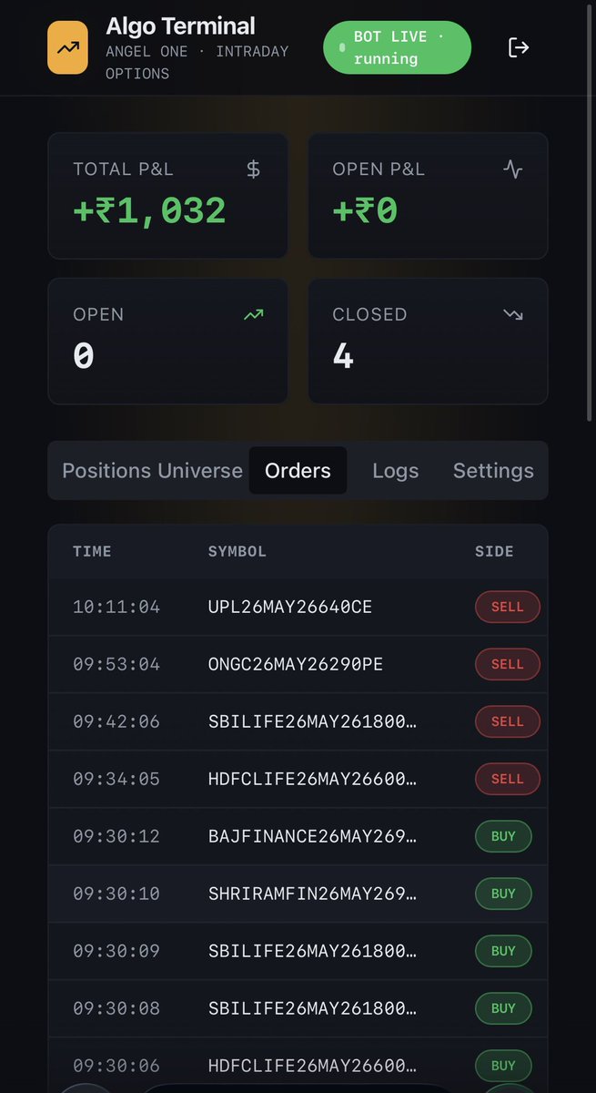 AskAnalysis's tweet photo. Making a Python trading bot with AI feels crazy &amp; thrilling 🤖⚡
From zero to building a beautiful dashboard, automating trades, and managing positions like a pro — this is the future of trading.

#AI #AlgoTrading #Python #Automation #BuildInPublic https://t.co/AgTFaspkOR