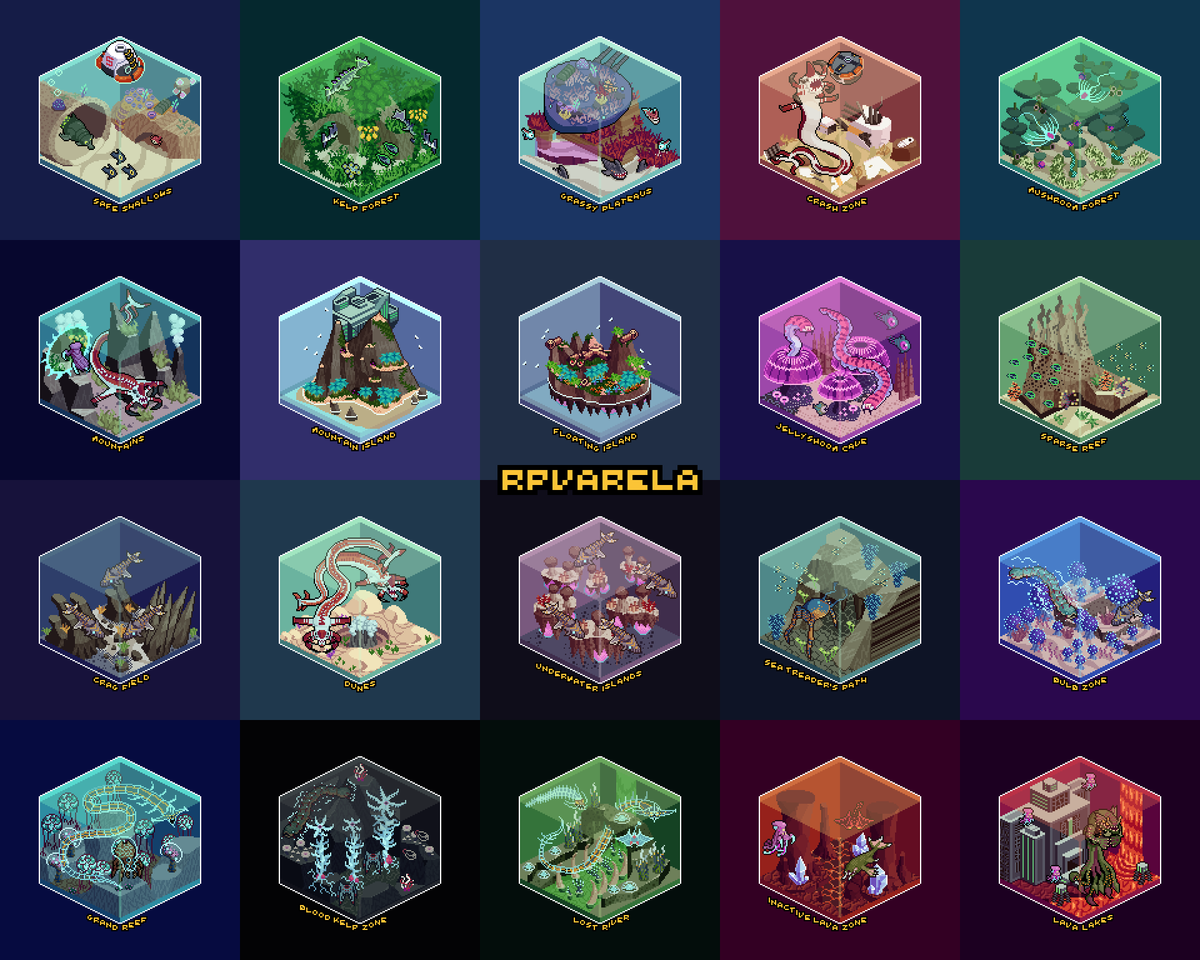 All Subnautica biome cubes completed in pixel art form! I hope you all ...