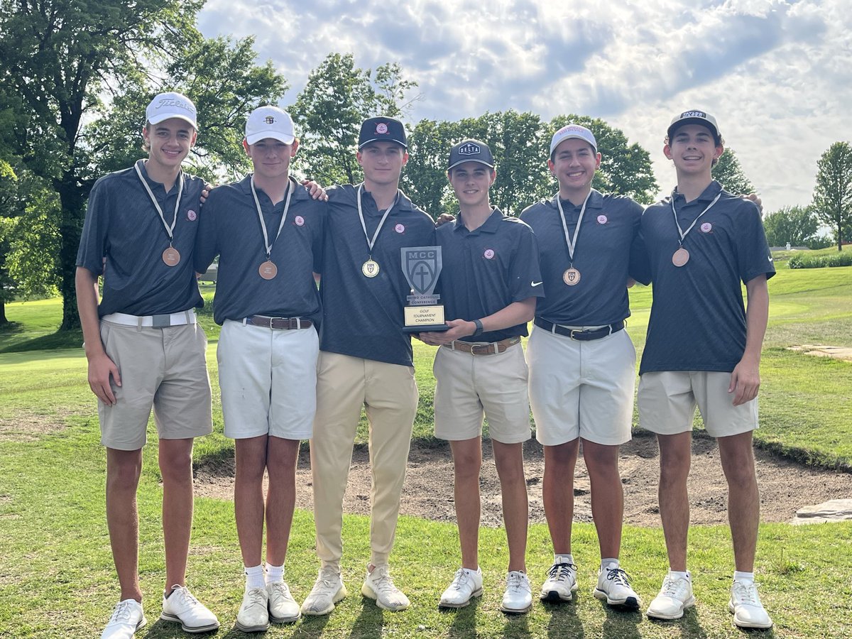 CCPRedDevilGolf's tweet photo. CORRECTION: Congratulations to the ChamiBoys on taking the championship of the MCC Conference Tournament. Ewing was the medalist, and Gorin and Millman were just one stroke behind. 5 Red Devils finished with all-conference recognition! https://t.co/lNzxlclkf1