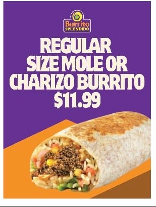 BurritoSplendid's tweet photo. WALK IN SPECIALS STARTING CINCO DE MAYO MAY 5TH 2026 AT ALL LOCATIONS https://t.co/tpFroKFEAA