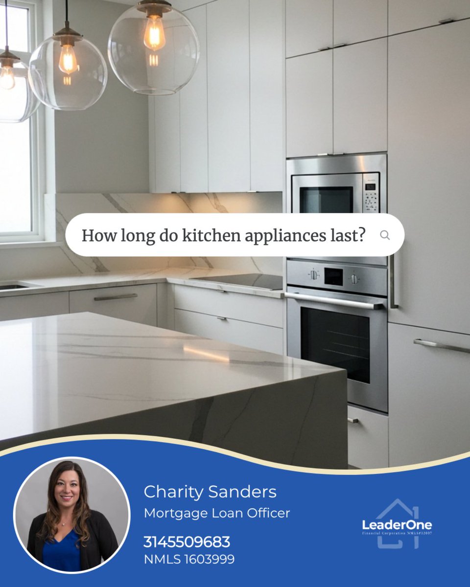 Litlelady85's tweet image. Repair or replace? 🏡🔧

Appliances last ~10–15 years, but it depends on use and condition.

💡 Newer + minor issue → repair
⚡ Older + frequent problems → replace

Knowing when to switch can save money and stress.

#kitchendesign #homeappliances #NMLS1603999 #mortgage