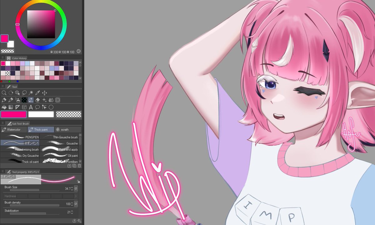Hofuuuuu's tweet image. awww~

#イラスト #art #wip
