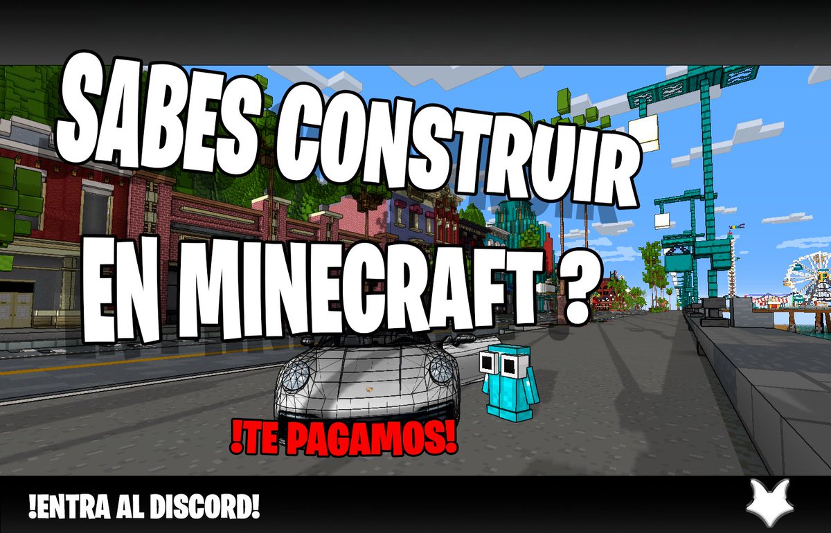 SRS_STUDIOSS's tweet image. 🔥 ¿SABES CONSTRUIR EN MINECRAFT? 🔥
💰 ¡ESTA ES TU OPORTUNIDAD DE GANAR DINERO!
Buscamos builders con talento para proyectos increíbles 🏗️✨
🎮 Demuestra lo que sabes hacer
💸 ¡TE PAGAMOS por construir!
#minecraft #Eventos #Trabajo #MinecraftEvento
🚀 Únete ahora a nuestro