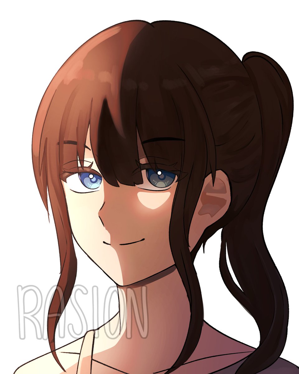 Vecquirst's tweet image. Sketch VS final / Random bust shot illustration that i ended up liking
#art #digitalart #illustration #animeart #OC #animegirl #vgen