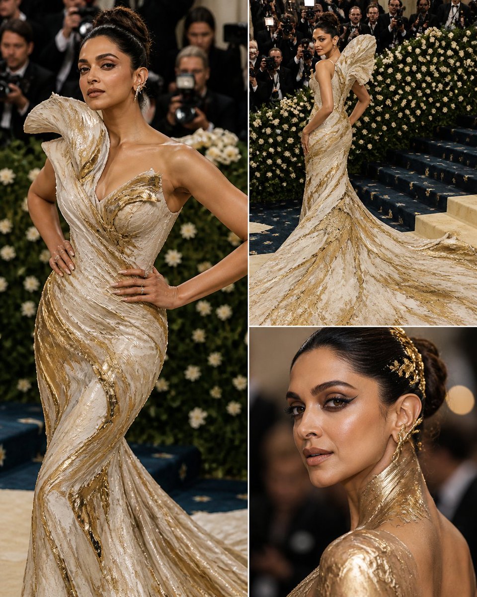 YourBiki's tweet photo. Deepika Padukone attend Met Gala 2026 🍂 https://t.co/yZDFpy1spd
