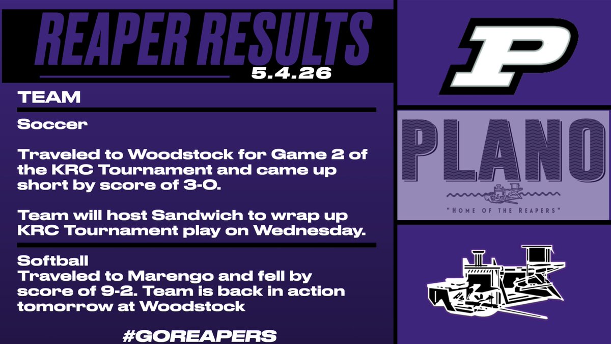 Plano Reapers Athletics & Activities tweet media
