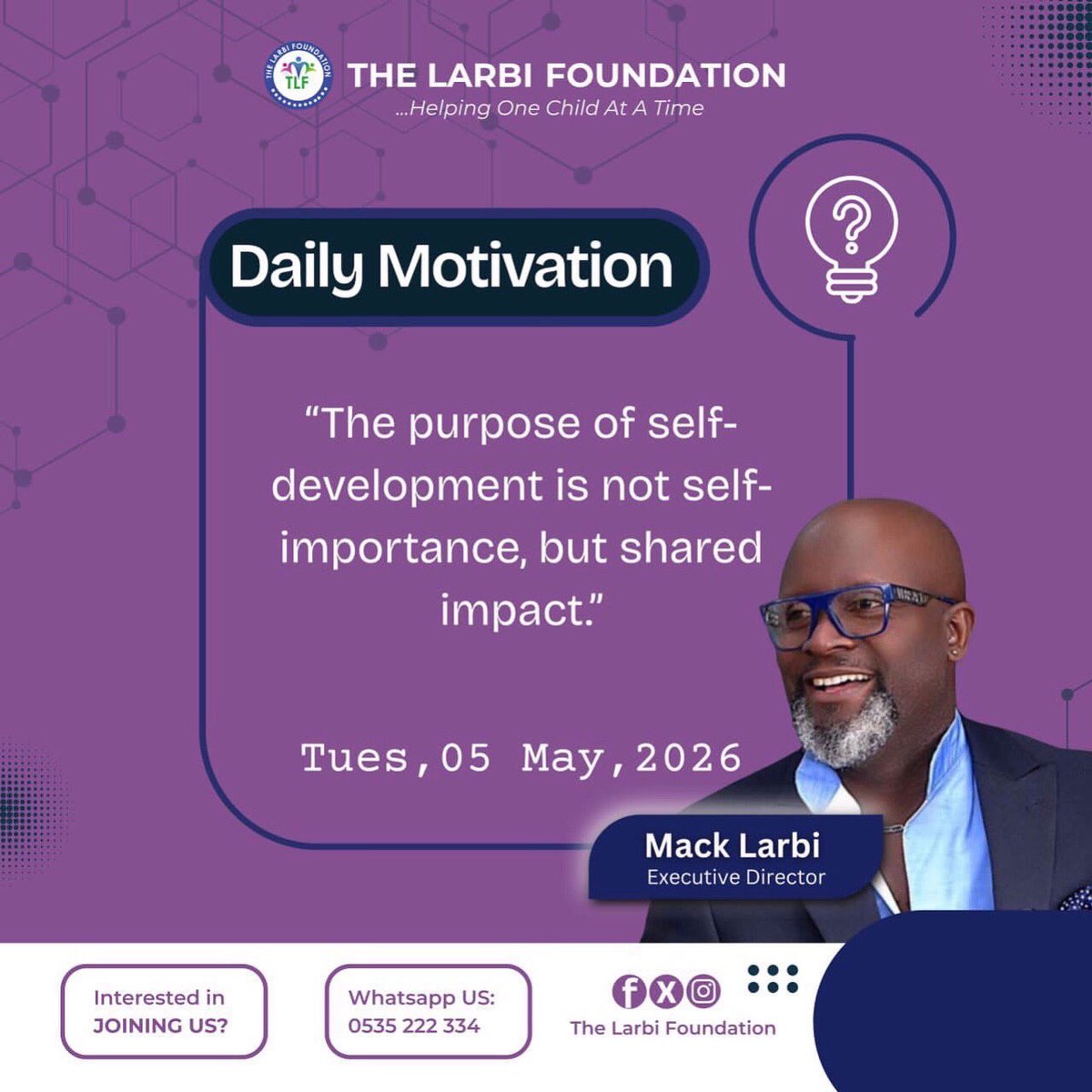 TLFGHA77's tweet image. True growth isn't just about self-improvement; it’s about lifting others as you rise. Are you sharing your knowledge and helping others grow? 

In one sentence, how are you using your growth to impact others? Tag someone who inspires you! 

#GrowthWithPurpose #DailyMotivation