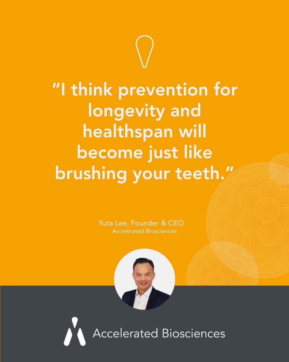 Acceleratedbio's tweet image. What if longevity prevention was as routine as brushing your teeth?

That's what we're building at @AcceleratedBio — ethically sourced stem cells tackling aging at the cellular level.

#Longevity #RegenerativeMedicine #Biotech