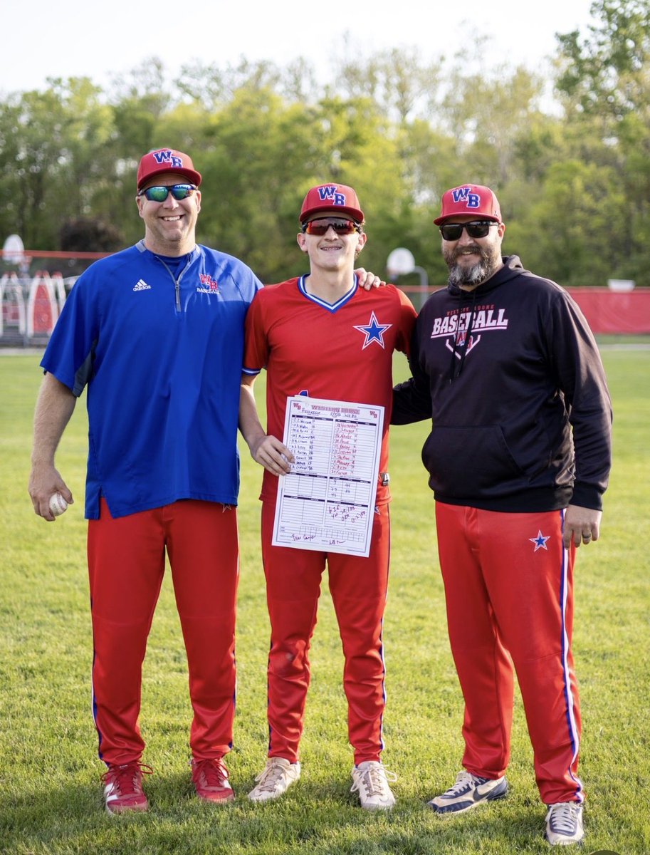 Webo_Baseball1's tweet photo. Shout out Beau Sawyer for earning Player of the Game tonight at #2 Rossville. Beau allowed 0 ER! 

I also want to give a big shout out to Coach @GWesterfeld112 Coach Westerfeld has had our pitching staff absolutely dialed in and his pitch calling is phenomenal! Thanks Coach! https://t.co/HtvVftT5QB
