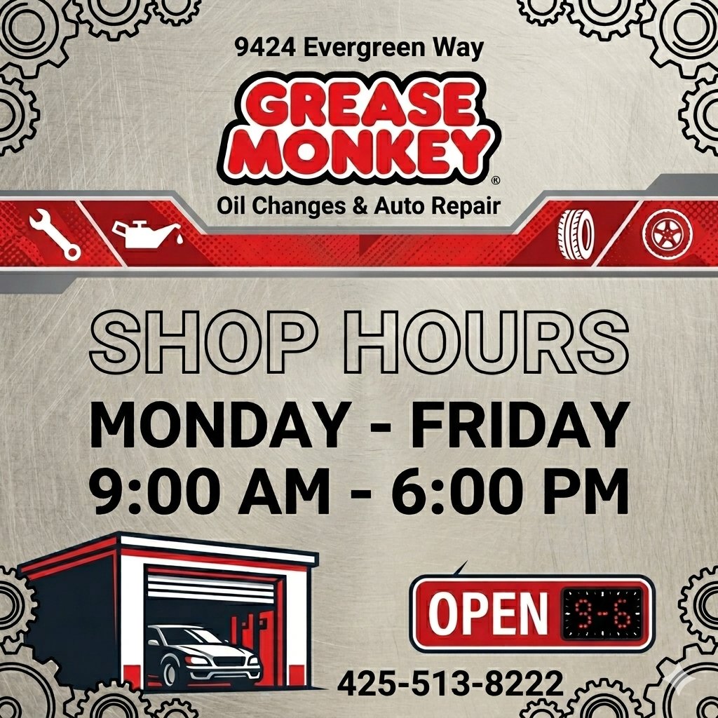 GreaseMonkey942's tweet image. New week, same great service! 👋 Friendly reminder that the shop is open Monday through Friday, 9:00 AM to 6:00 PM.
Stop by and say hi! 🛠️✨
#OpenForBusiness #ShopLocal #SmallBusiness #BusinessHours #Weekdays