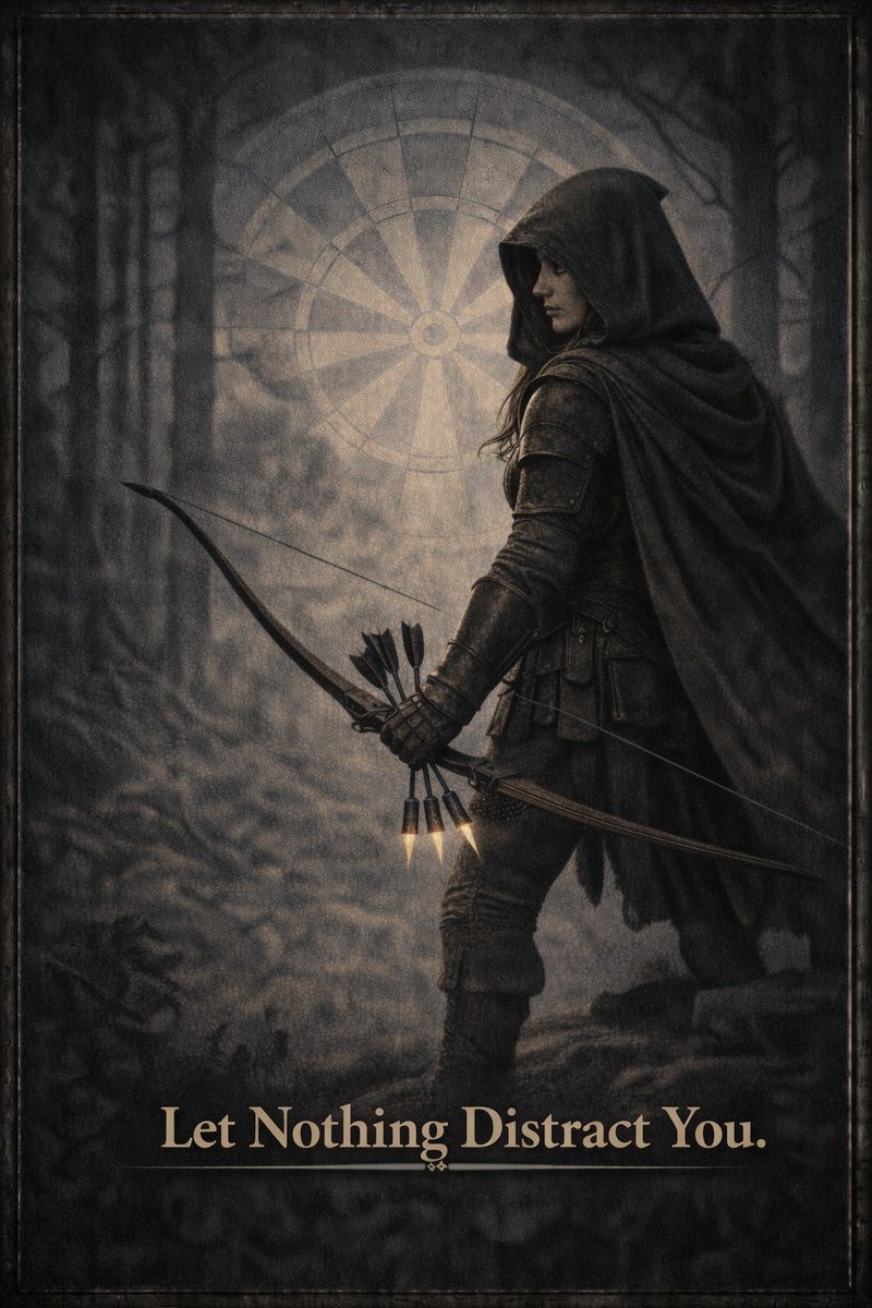 DartRise23's tweet image. The world fades when focus takes command. No noise, no drift, no second guessing. Just commitment to the mark and the calm to see it through. 🎯 #LockedIn #DartFocus #ZoneMind