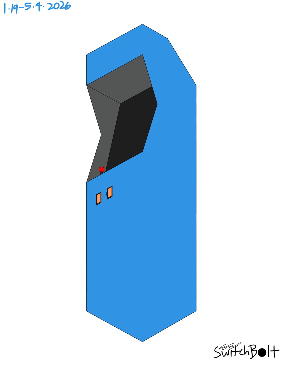 SwitchBolt23's tweet image. Arcade cabinet
#arcade #arcadegame #arcadecabinet #art #drawing
