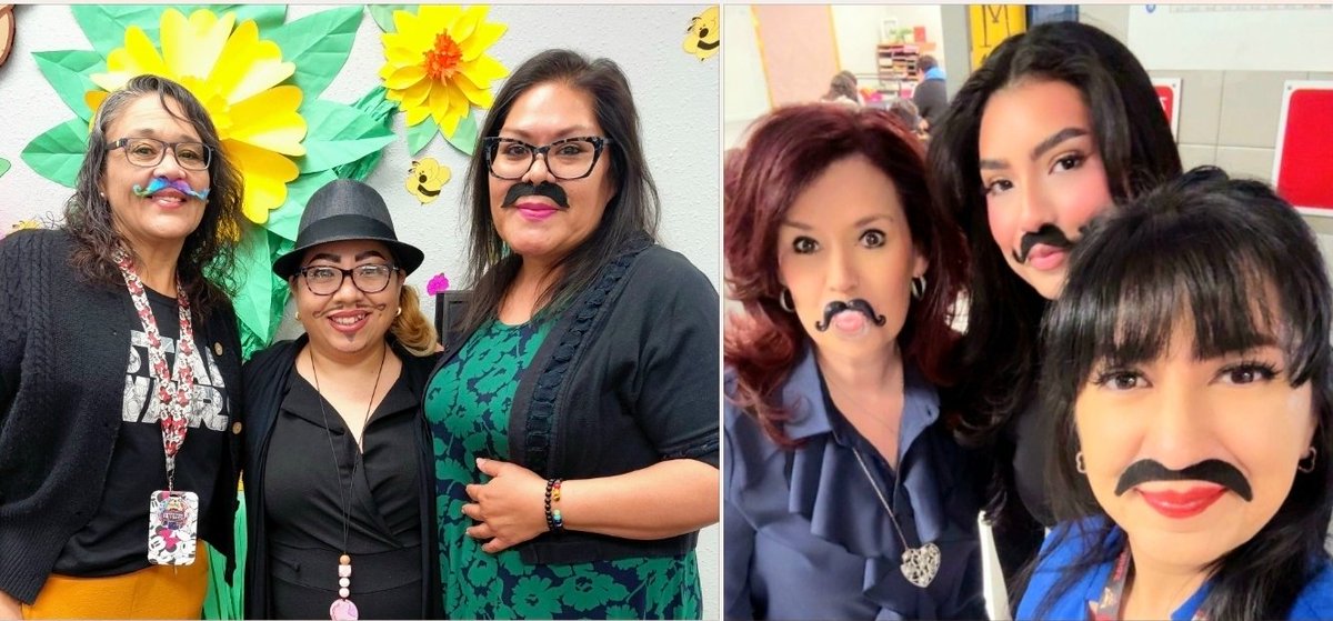 HValverde_DWS's tweet photo. It's Mustache Monday at Desert Wind School for our Underground Teacher Appreciation Week! The students were so confused but most didn't ask. 🤣
#LoveDesertWind 💙🐴💛#TeacherAppreciationWeek
@DWS_PK8 https://t.co/YPAzrtM8vc