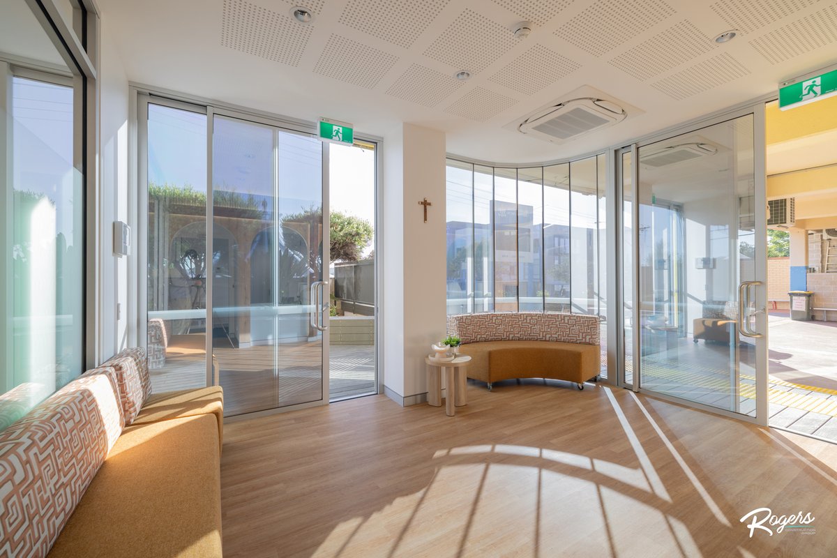 leaf_arch's tweet photo. Project number five with our valued client is now complete.

This admin refurbishment draws on cultural heritage, with arches, timber detailing and a façade shaping the arrival experience before entry.

Delivered with de.arch p/l
#SchoolDesign https://t.co/k7BOhtdrg3