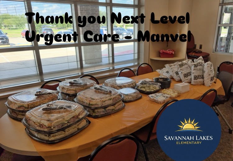 SLESuns's tweet photo. Thank you Next Level Urgent Care - Manvel, Whataburger, and 7 Brew Coffee for sponsoring our "Sun-sational" staff today! 
#slesuns https://t.co/NXIzUWUHya