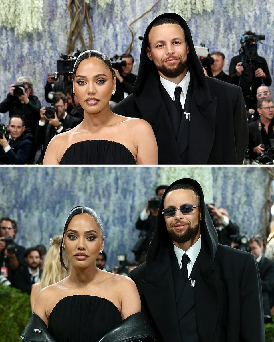 YahooSports's tweet photo. Steph and Ayesha Curry pulled up to NYC for the Met Gala 😮‍💨 https://t.co/bjkY1sHdKA