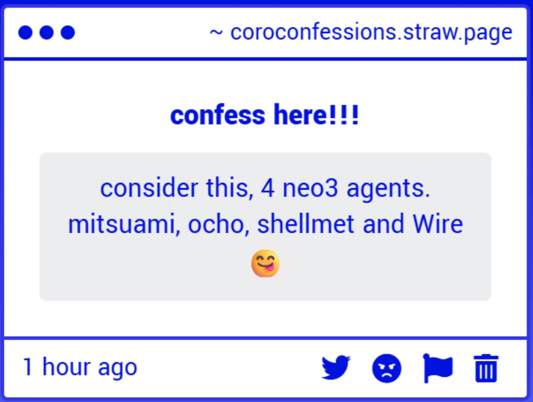 Coroika Confessions tweet media