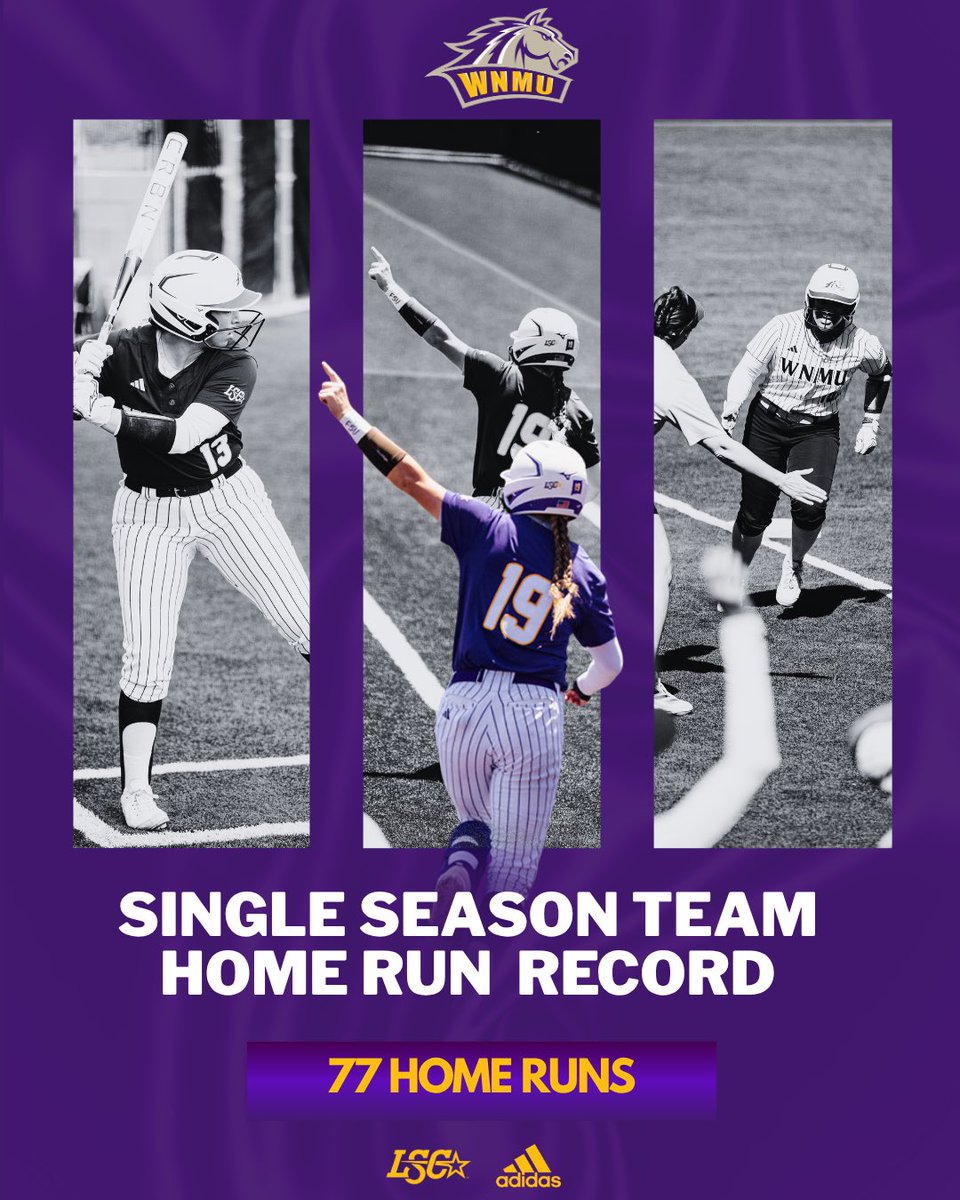 wnmu_sb's tweet photo. Big Fly’s and Broken Record’s 💣

The school’s single season team home run record is broken with 77 on the year!

#RareBreed https://t.co/G6GsDAPSgL