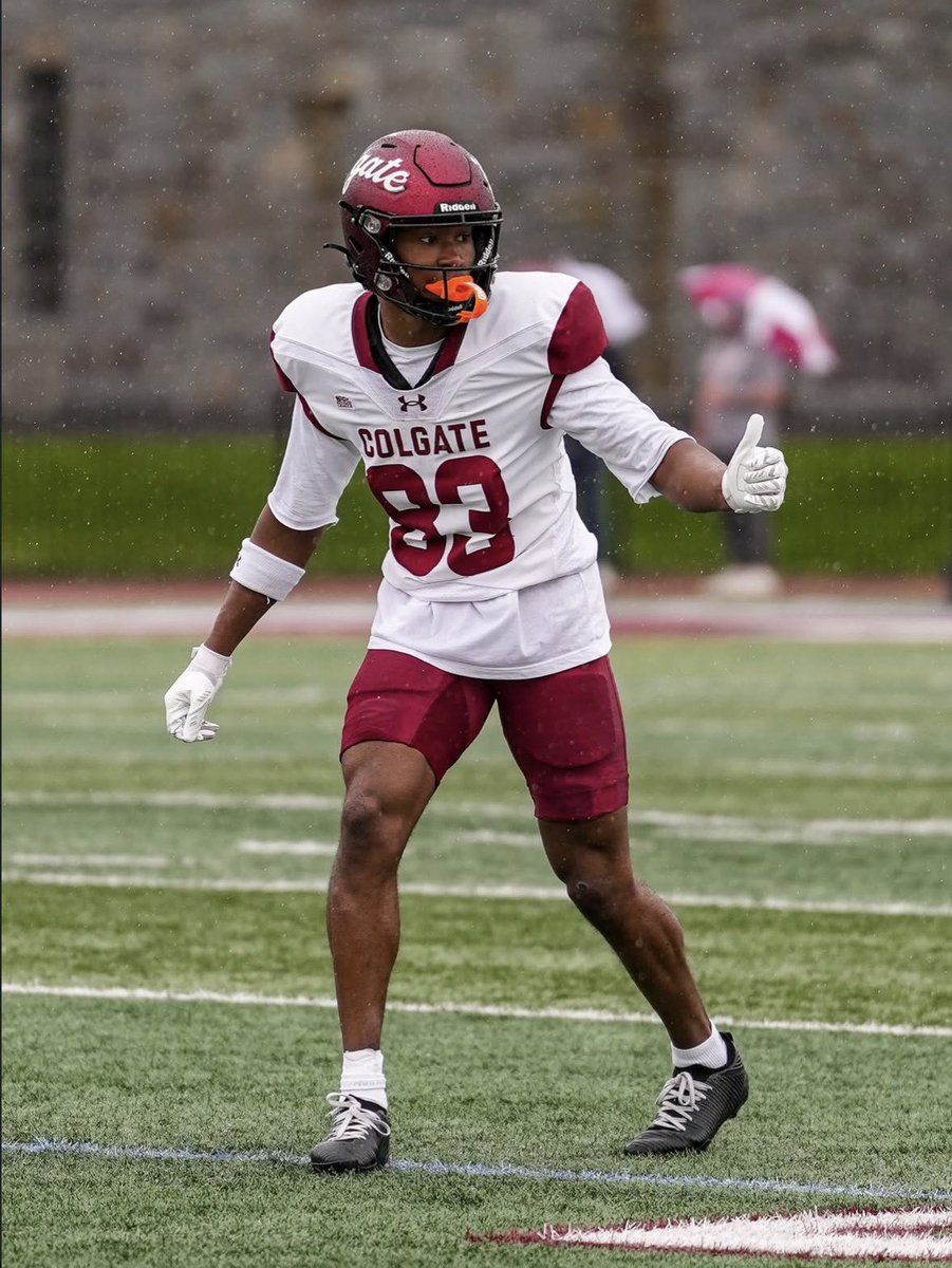 BrendonKimble's tweet photo. After a great practice and conversation with @Coach_McCrann I am blessed to receive an offer from Colgate!
@ColgateFB @FootballDwest @coachkline76 @CoachPhilPlank @TheHistoryDtown @CoachShoe23 @EdOBrienCFB @PRZVicCastillo @adamgorney @BrianDohn247 https://t.co/czKMkwgEnN