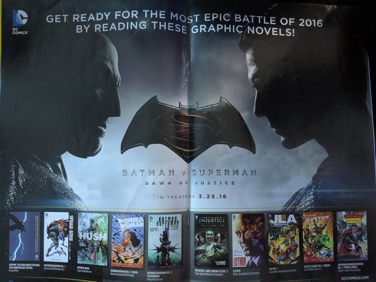 MaJoJovi's tweet image. DC Comics even told us which comics we should read before BvS came out.