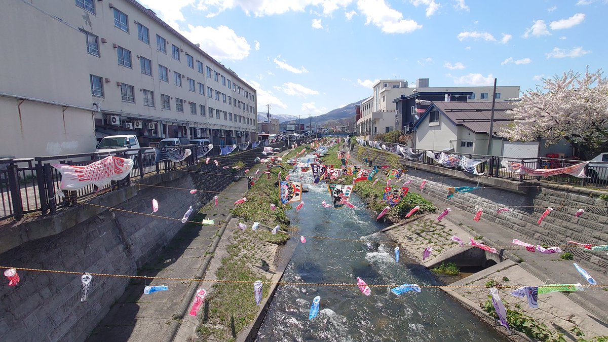 kinya_aa's tweet photo. こどもの日🎏勝納川
#小樽 #otaru #北海道 #hokkaido #hokkaidolikers #hokkaidosgram  #hokkaido_lovers #hokkaidolove #北海道ラブ #japan #hmnote #後志総合振興局 #visitshiribeshi #JAPAN #鯉のぼり #こどもの日 #勝納川 https://t.co/wjjgZmmHs2