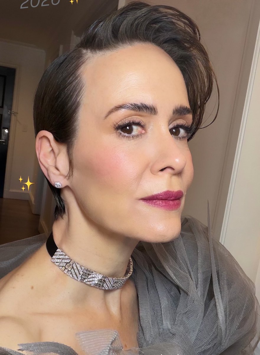 sarahpaulsbean's tweet photo. Sarah Paulson’s glam at the #MetGala https://t.co/SweCRFSgD5