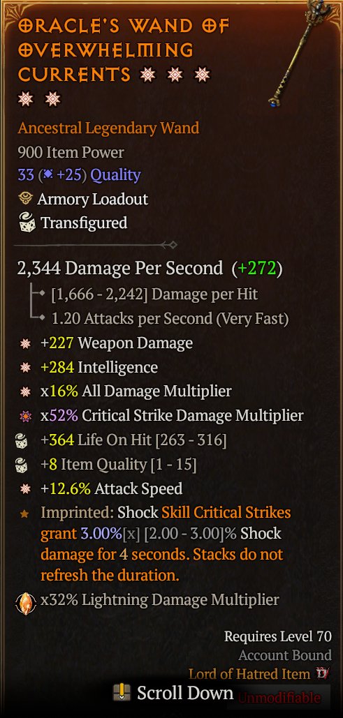 Did you know you can Transfigure your item more than once? 🤯