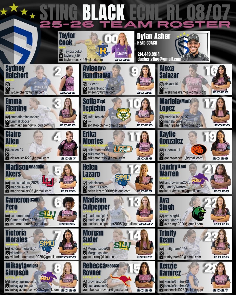 ECNL_RL_08's tweet photo. ‼️ Updated Team Roster &amp; College Commits ‼️

We are very proud of our players putting in the work and excited to see dreams turning into commitments at the next level. 

#BuiltForThisMoment #NextLevel

@ECNLgirls @ImYouthSoccer @ImCollegeSoccer @PrepSoccerTX @TopDrawerSoccer https://t.co/u9HQ9W63Nn