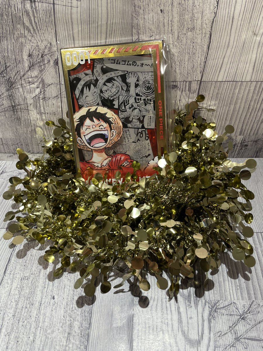 新商品】原画商品 箔onアクリルブロック “HEROES” モンキー・D・ルフィ
