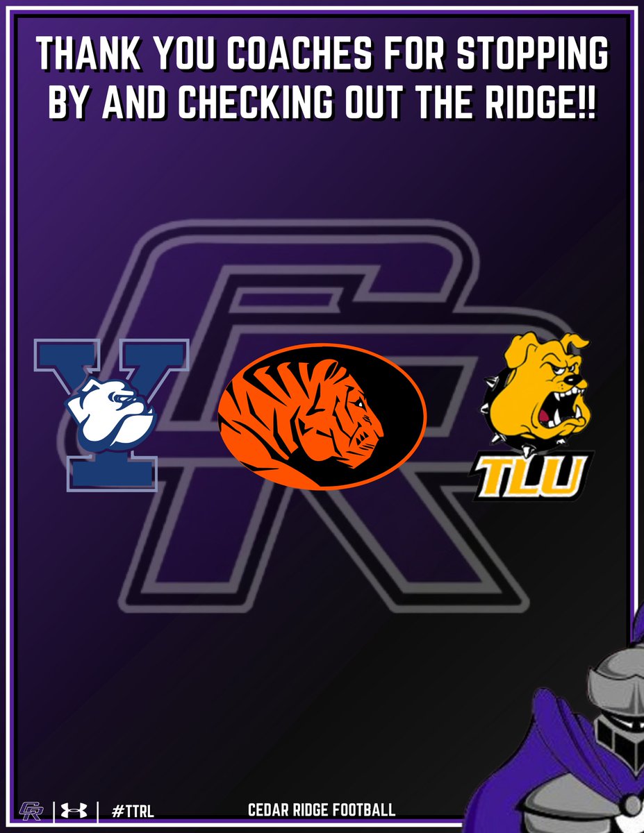 RRCRFootball's tweet image. Thank you coaches from @yalefootball, @ECUTigersFB, and @TLU_Football for coming by and checking out the Raiders on the Eastside!! 

#ALLIN | #TTRL | #Eastside⚔️