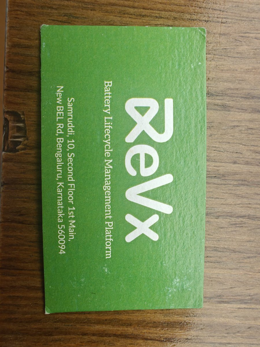 svembu's tweet photo. In Bengaluru airport, as I was enjoying a ghee masala dosa, I met Ankit Kherodiya. Turns out his company ReVx Energy  makes the battery management systems for Montra electric autos, the very one that is my daily vehicle at home. Small world!

Keep going Ankit and ReVx. https://t.co/BOyjC8hzdW