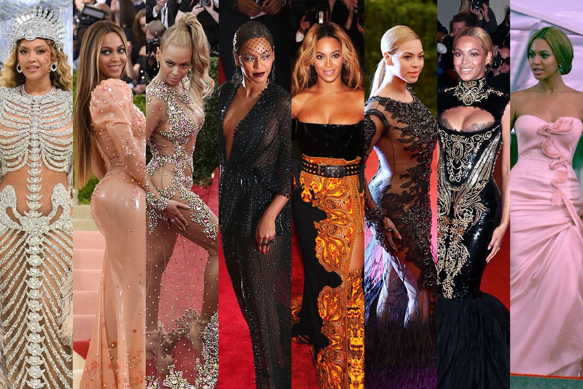 beyoncebrasil's tweet photo. Looks da Beyoncé ao longo dos anos no Met Gala! ✨ https://t.co/B9Xbudonn0