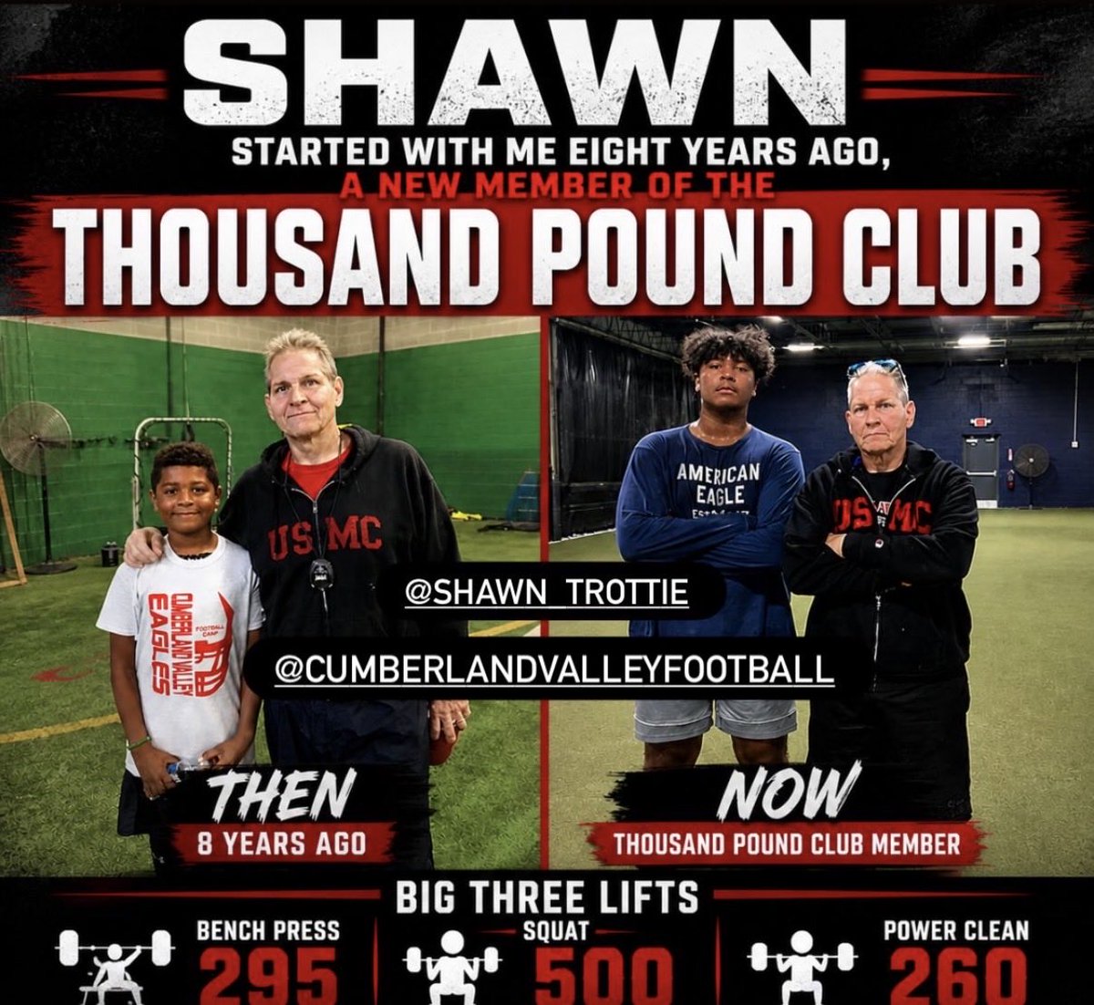 ShawnTrottie's tweet photo. 1000lb Club 🫡🫡 @CVHS_Football @coachoswalt https://t.co/ups3a1Gd6i