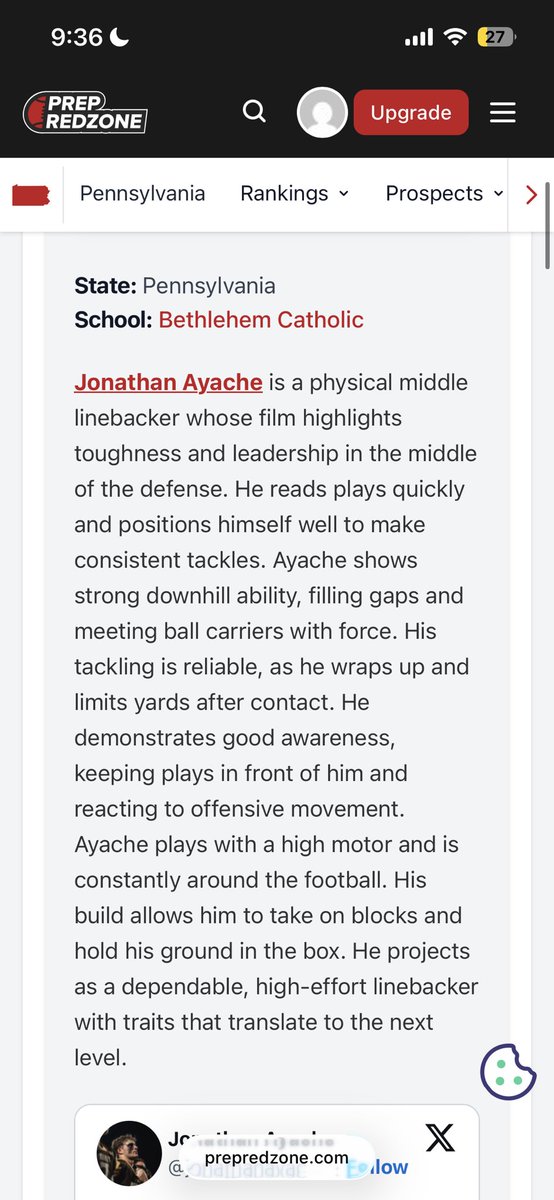 jonathanayache4's tweet photo. Thank you @Coach_Josey @PrepRedzone for the write up‼️ https://t.co/wgn2jA162p