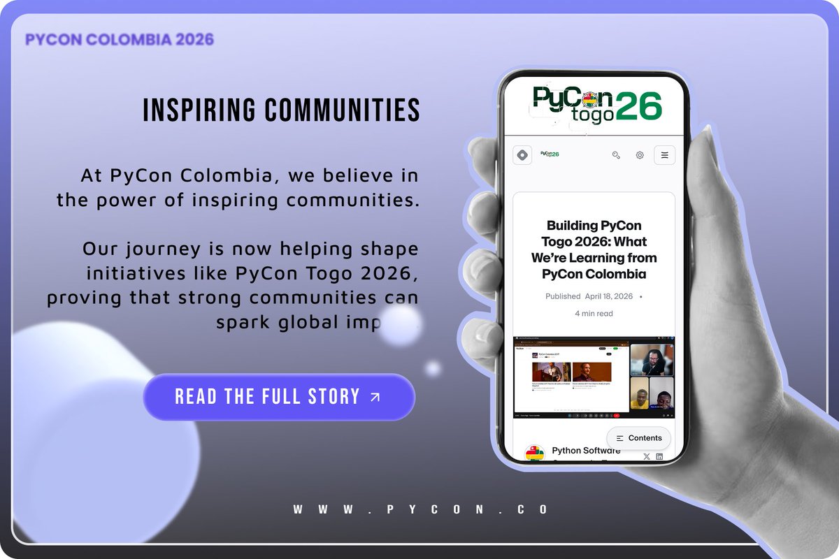 PyCon Colombia tweet media